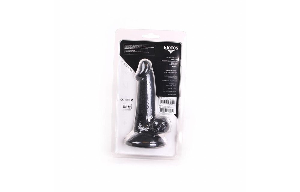 Dildo 16 x 4 - Zwart