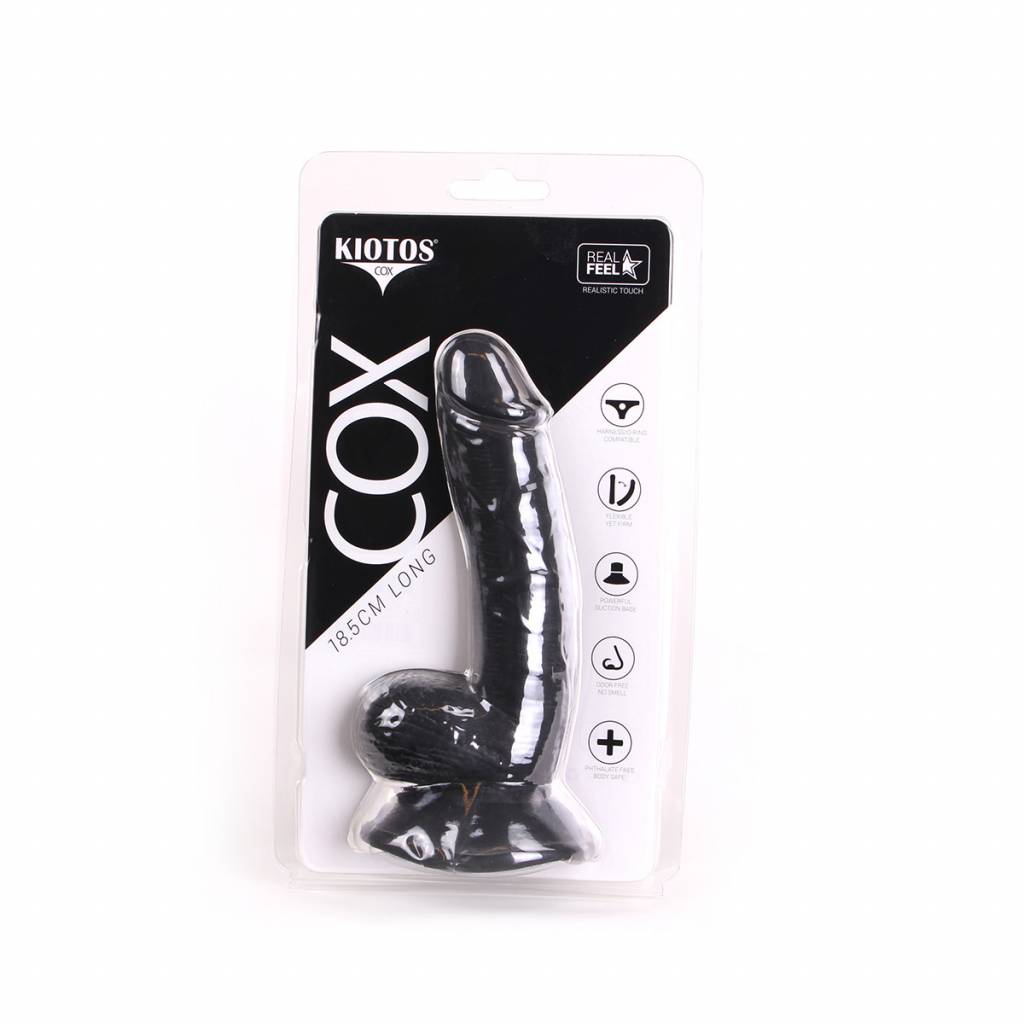 Dildo 18.5 x 3.5 - Zwart