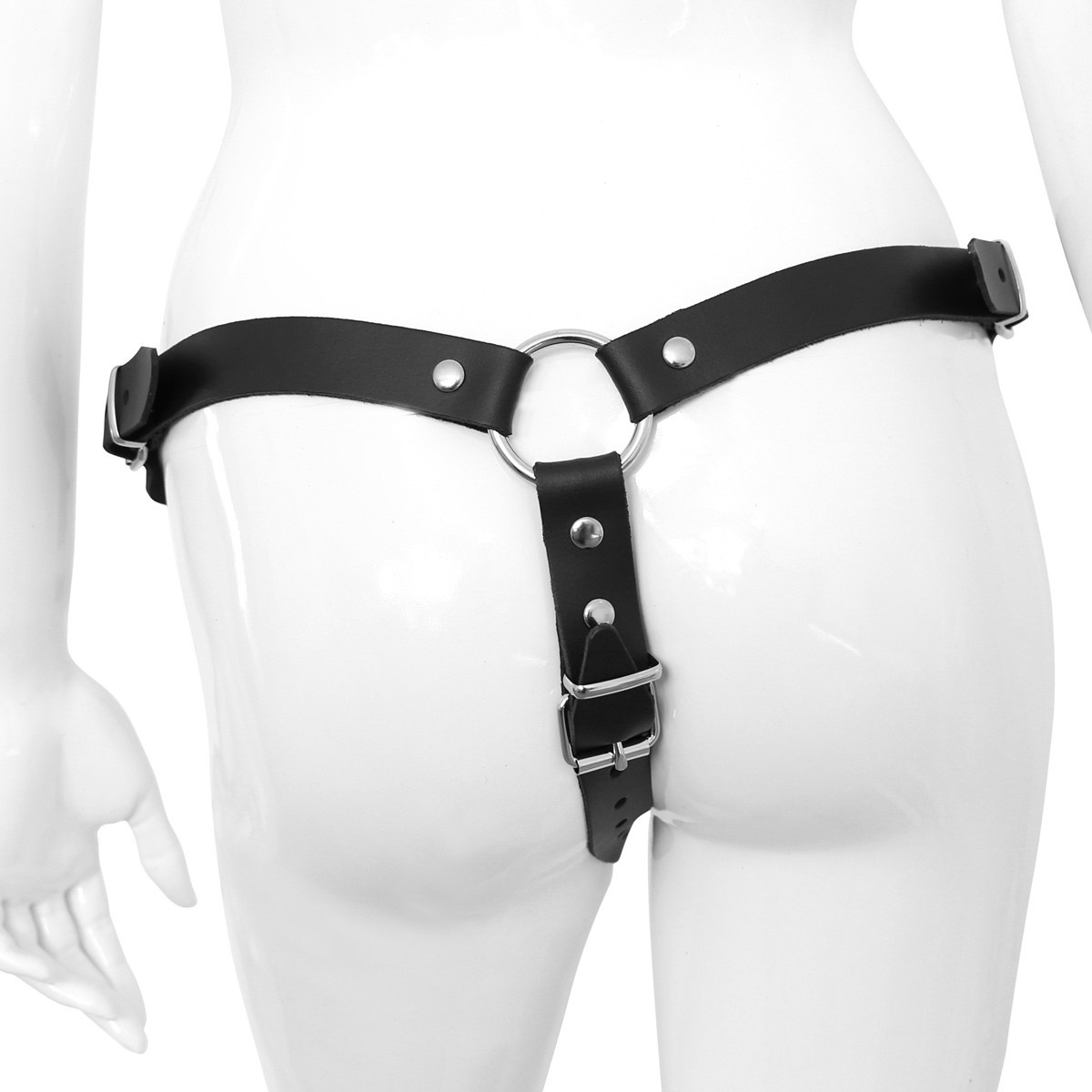 Kiotos COX Strap-On + Dildo 22 cm | Leather Harness 100 cm