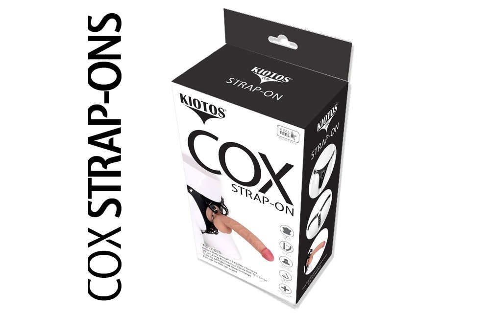 Kiotos COX Strap-On + Dildo 22 cm | Lederharnisch 100 cm
