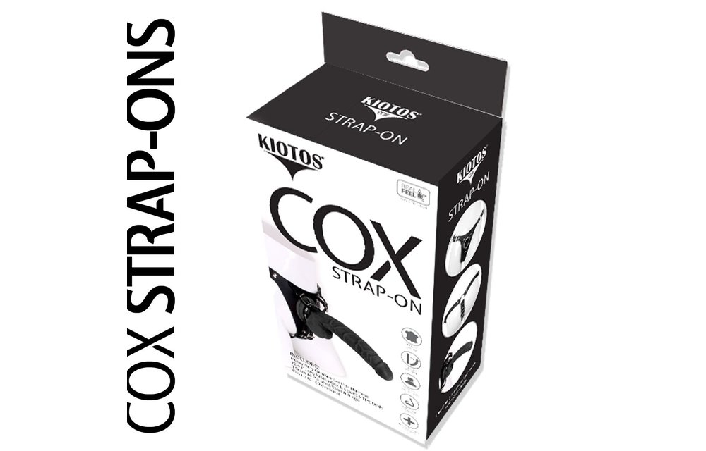 Kiotos COX Strap-On + Dildo 22 cm | Leather Harness & TPE Dildo