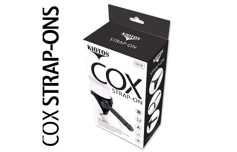 Kiotos COX Strap-On + Dildo 23 cm | Leren Harnas Europa
