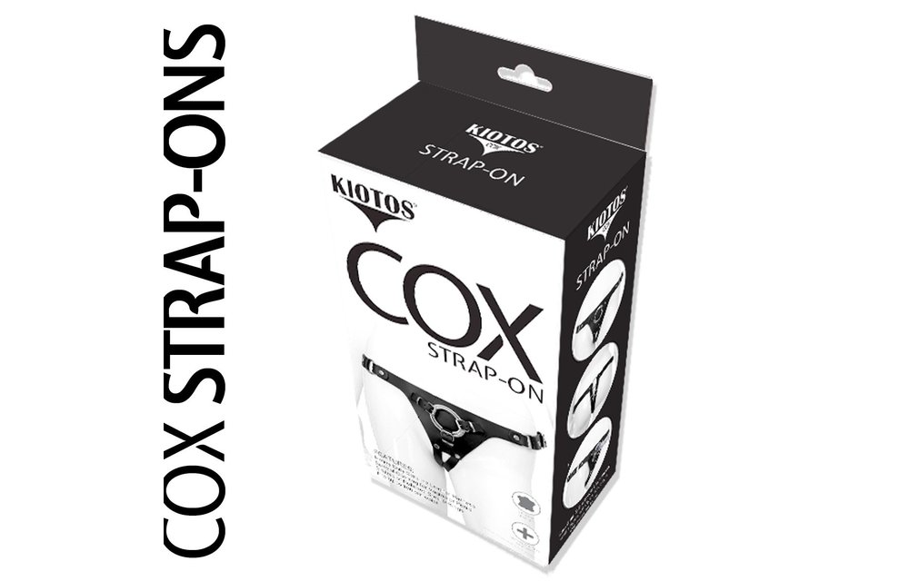 Kiotos COX Strap-On Harness 100 cm | Offenes Design & Echtes Leder