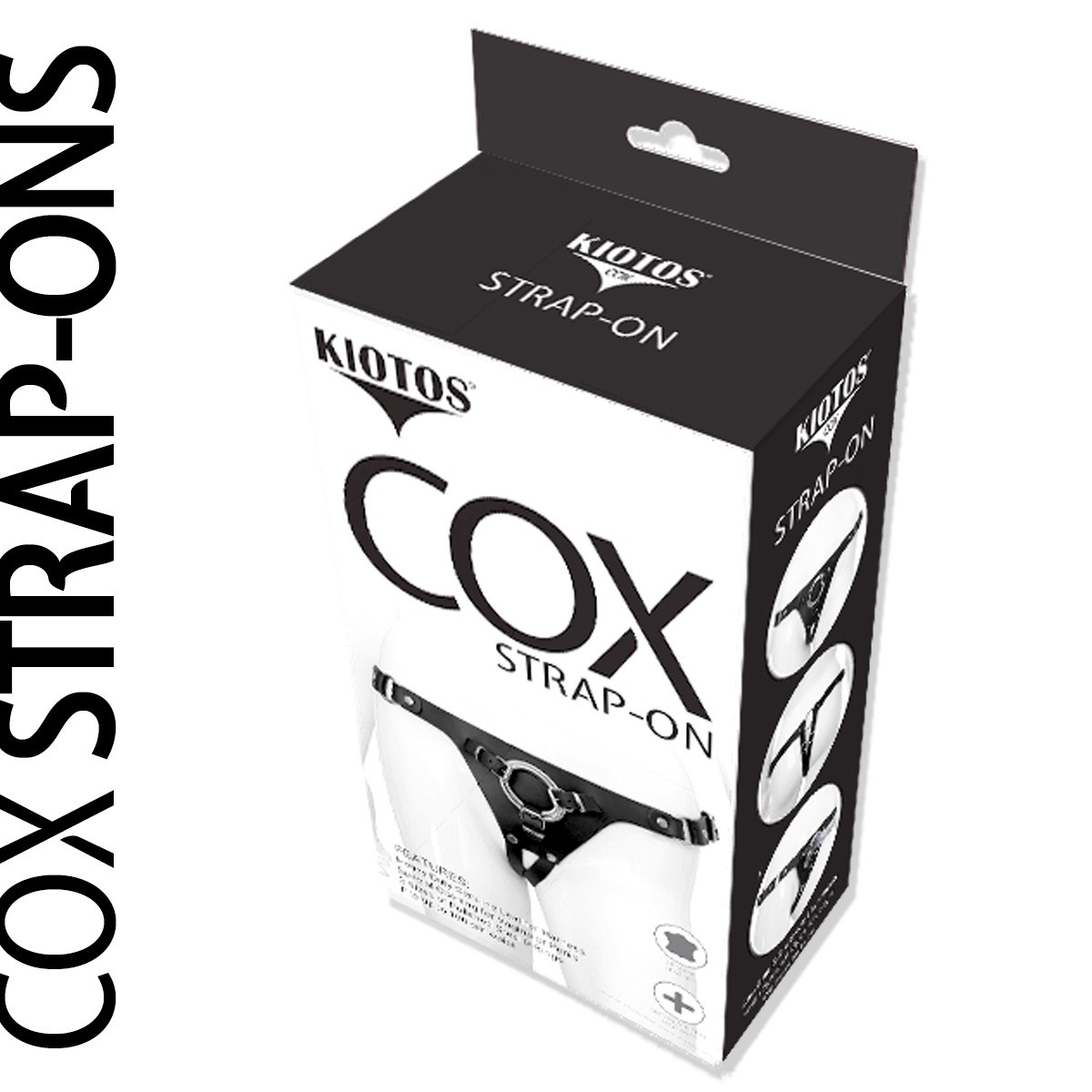 Kiotos COX Strap-On Harnas 100 cm | Open Design & Echt Leer