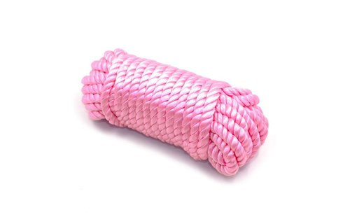 Cotton Rope 10m | Deluxe Soft Bondage Rope White & Pink