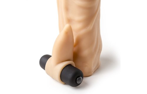 S4 Realistic Sleeve Flesh 20 cm with Vibration