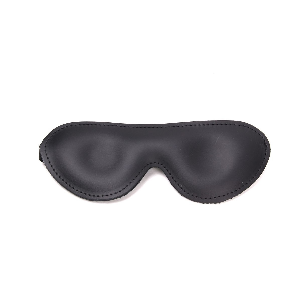 Deluxe Black Leather Blindfold | Comfort & Darkness