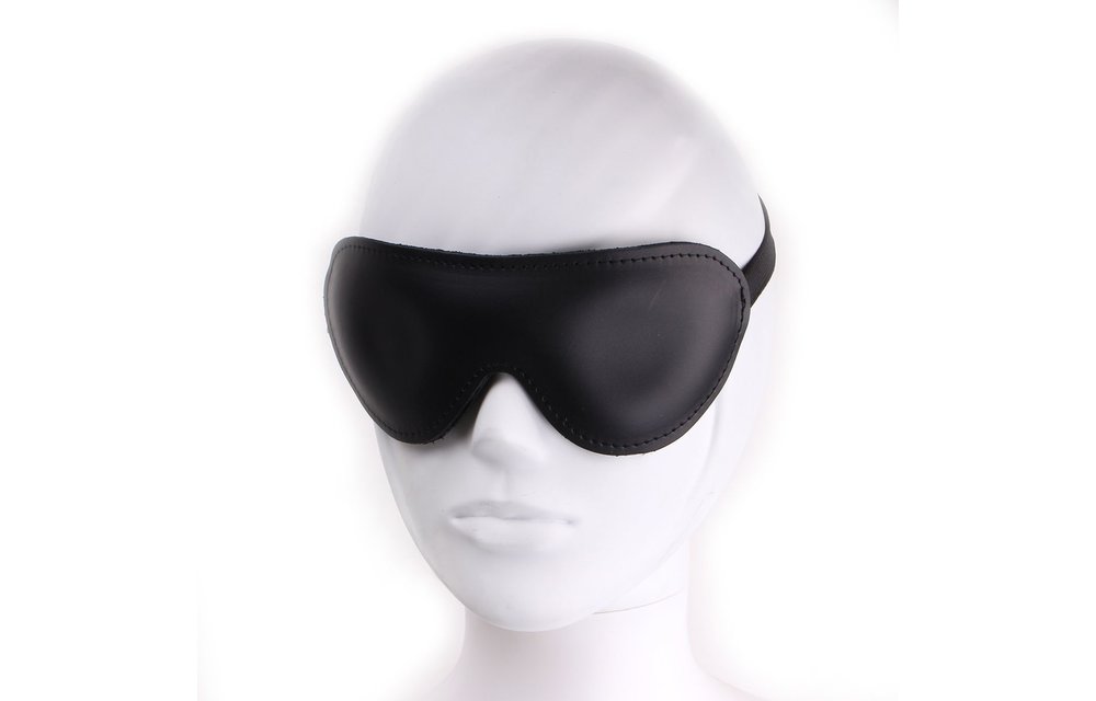 Blinddoek Deluxe Zwart Leer | Comfort & Verduistering