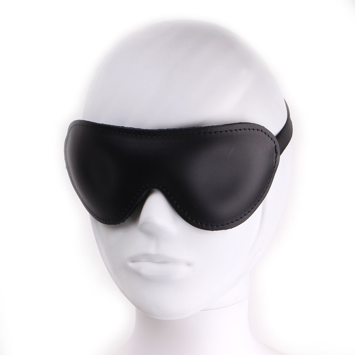 Deluxe Black Leather Blindfold | Comfort & Darkness