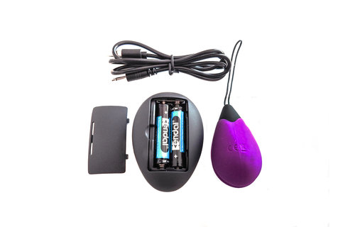 Rechargeable Purple Vibrating Egg with Remote Control 10m Range