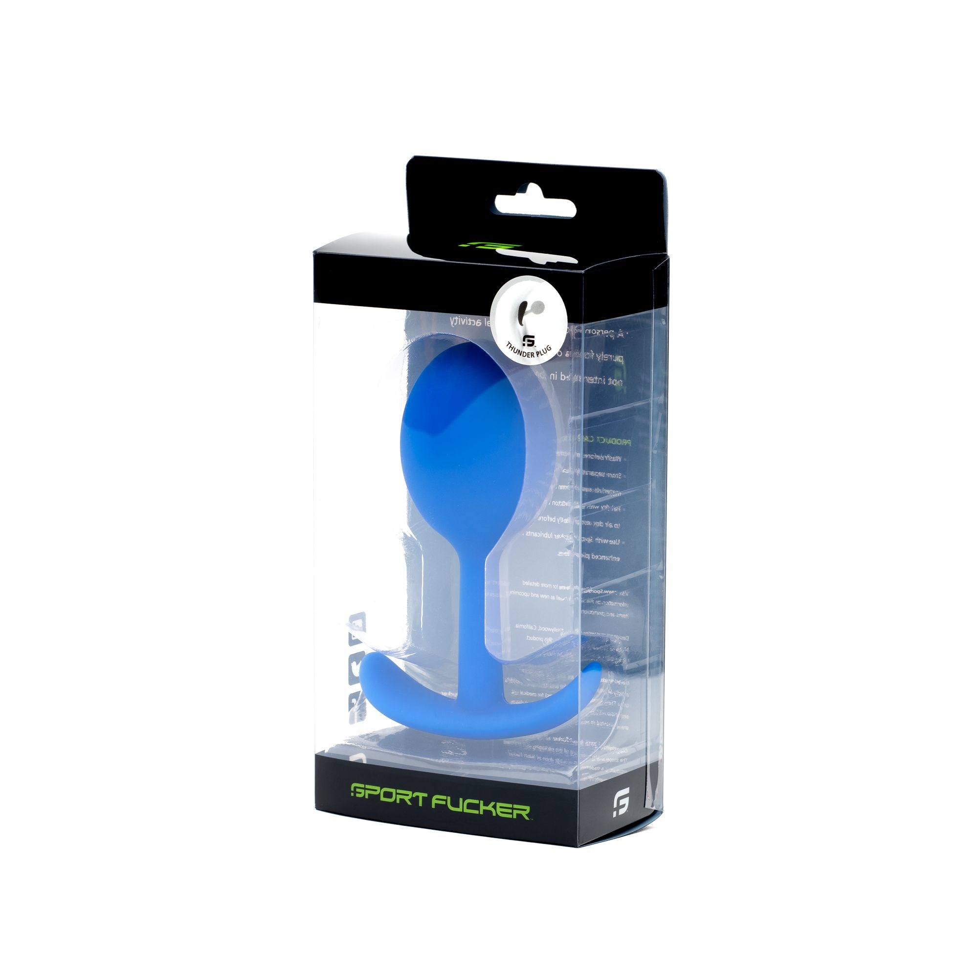 Thunder Plug Medium Blue - Ergonomic Prostate Massager