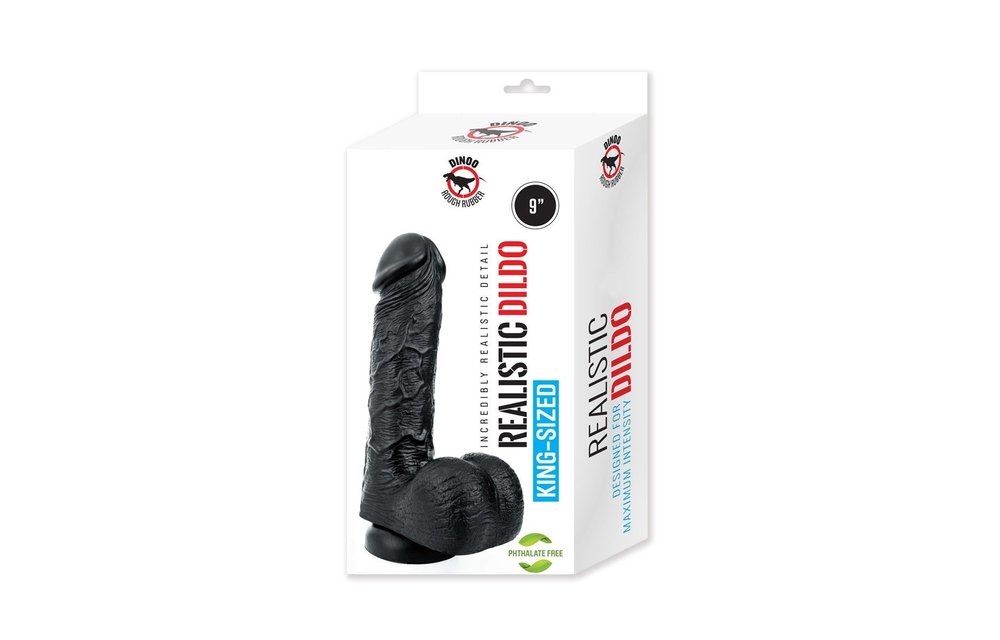 King-Size Dildo Scream Black 23 cm – Realistic & Safe