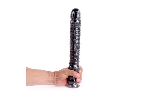 King-Size Dildo - Damocles Black 42.5 x 4.5 cm