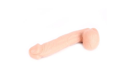 King-Size Dildo - Curved Fleisch 31 x 5.5 cm