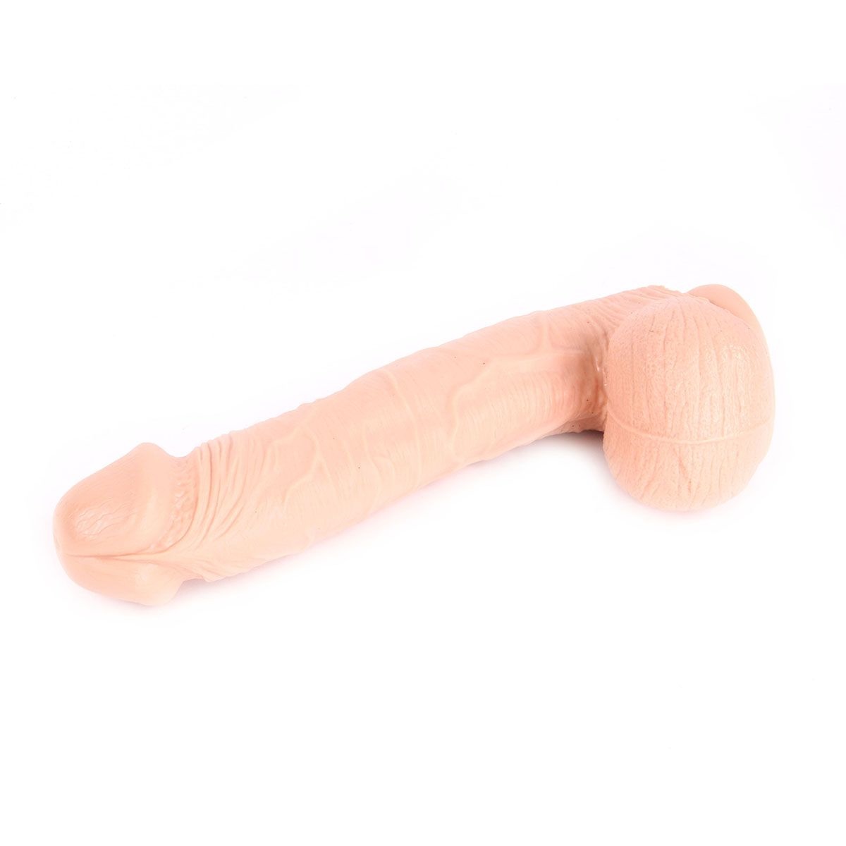 King-Size Dildo - Curved Vlees 31 x 5.5 cm