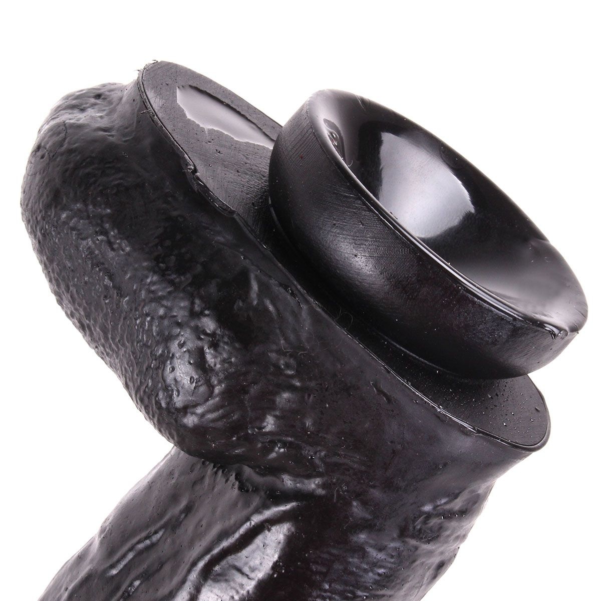 King-Size-Dildo Schwarz 28 cm – Realistisch & sicheres Vergnügen