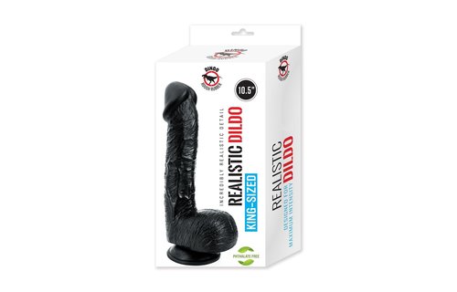 King-Size Dildo - Raptor Zwart 27 x 5.5 cm