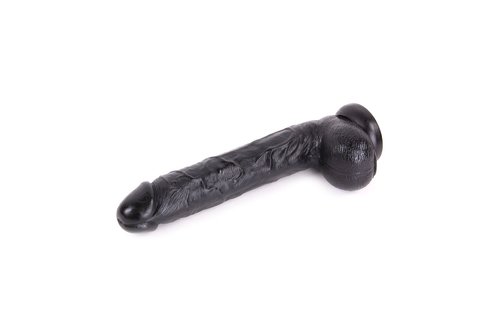 King-Size-Dildo Kong Schwarz 26 cm – Großer realistischer Dildo