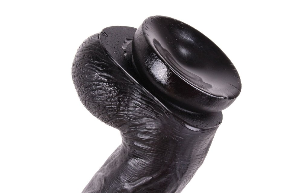King-Size Dildo Kong Zwart 26 cm – Grote Realistische Dildo