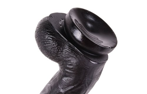 King-Size Dildo Kong Zwart 26 cm – Grote Realistische Dildo