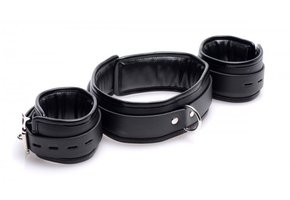 Neck and Wrist Restraints Set | Comfortable & Adjustable BDSM Gear