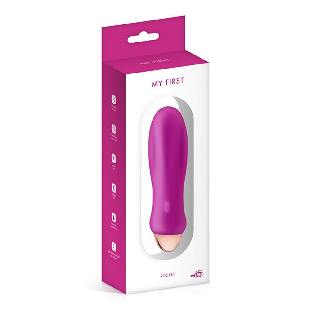 USB Oplaadbare Stille Rocket Vibrator – Waterdicht & Stil