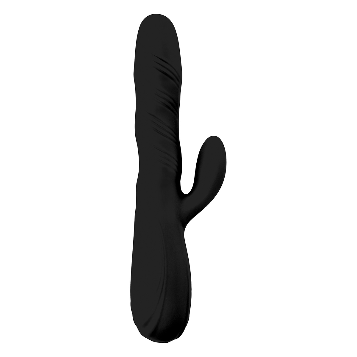 Roterende vibrator met clitoris stimulatie zwart