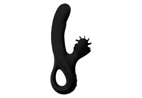 Dysis Vibrator mit Klitoris Stimulator Schwarz