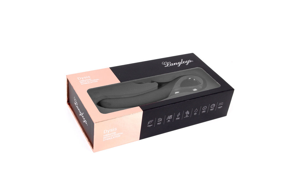 Dysis Vibrator with Clitorial Wheel Stimulator Black