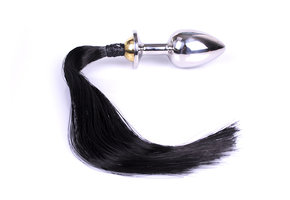 Buttplug with Horsetail - Black