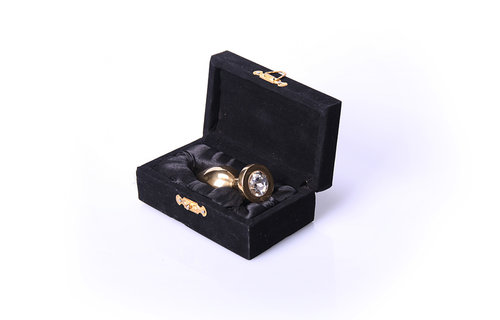Buttplug Gold Medium 7,8 cm – Kiotos Transparent & Sicher