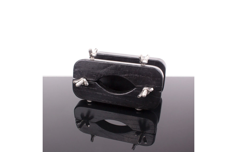 Ball Buster Testicle Vice – Adjustable Wooden Clamp
