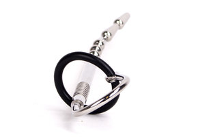 Penisstecker Dilado 6 – Edelstahl-Penisplug mit Cockring & Stimulator