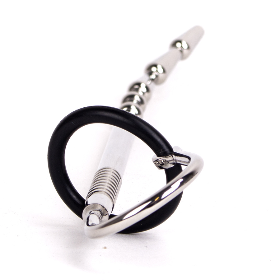 Penis Stick Dilado 6 – Stainless Steel Penis Plug with Cock Ring & Stimulator
