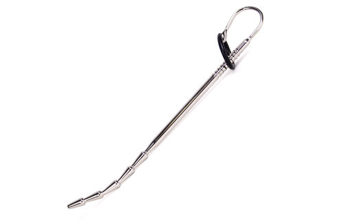 Penisstecker Dilado 6 – Edelstahl-Penisplug mit Cockring & Stimulator