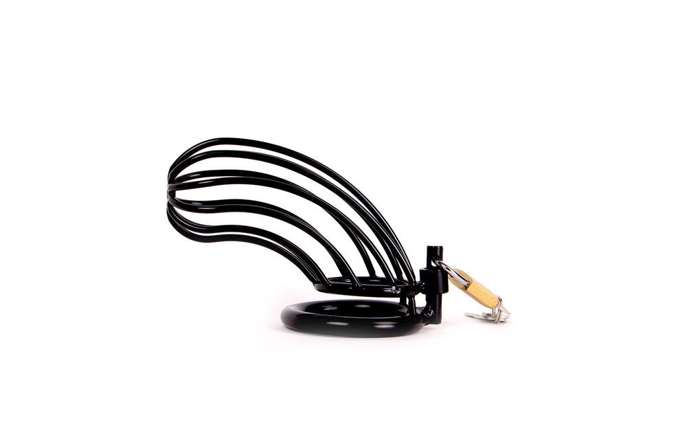 Chastity Cage Black 2 | Strong Penis Cage Safe & Comfortable