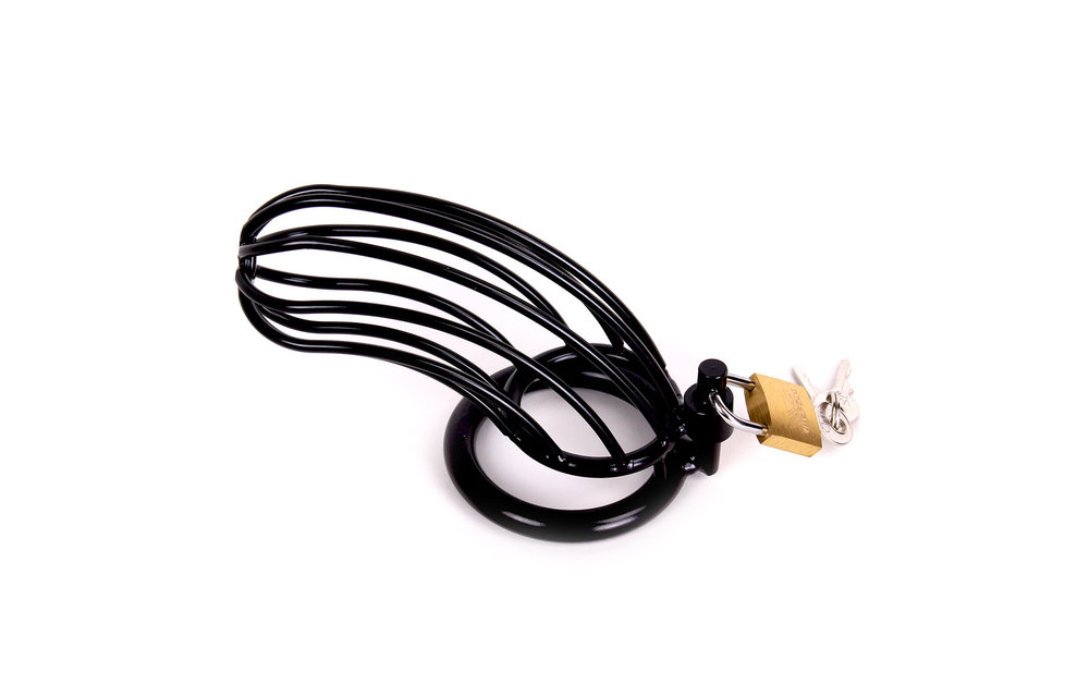 Chastity Cage Black 2 | Strong Penis Cage Safe & Comfortable