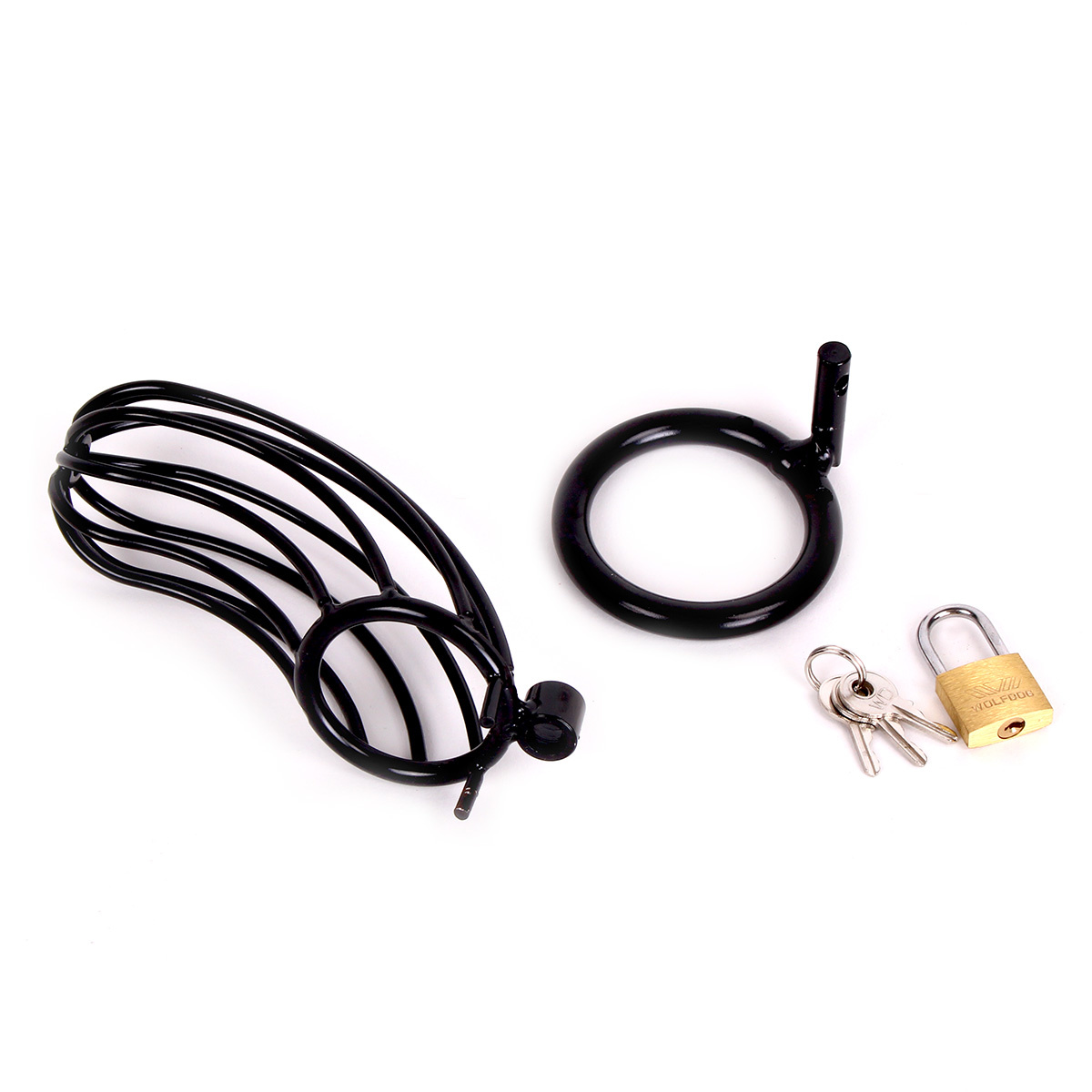 Chastity Cage Black 2 | Strong Penis Cage Safe & Comfortable