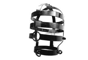 Kopfkäfig groß schwarz Stahl | Robust & hygienisch BDSM Gear