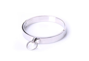 Stahlhalsband groß | Hochwertiges Edelstahl- und O-Ring-Halsband
