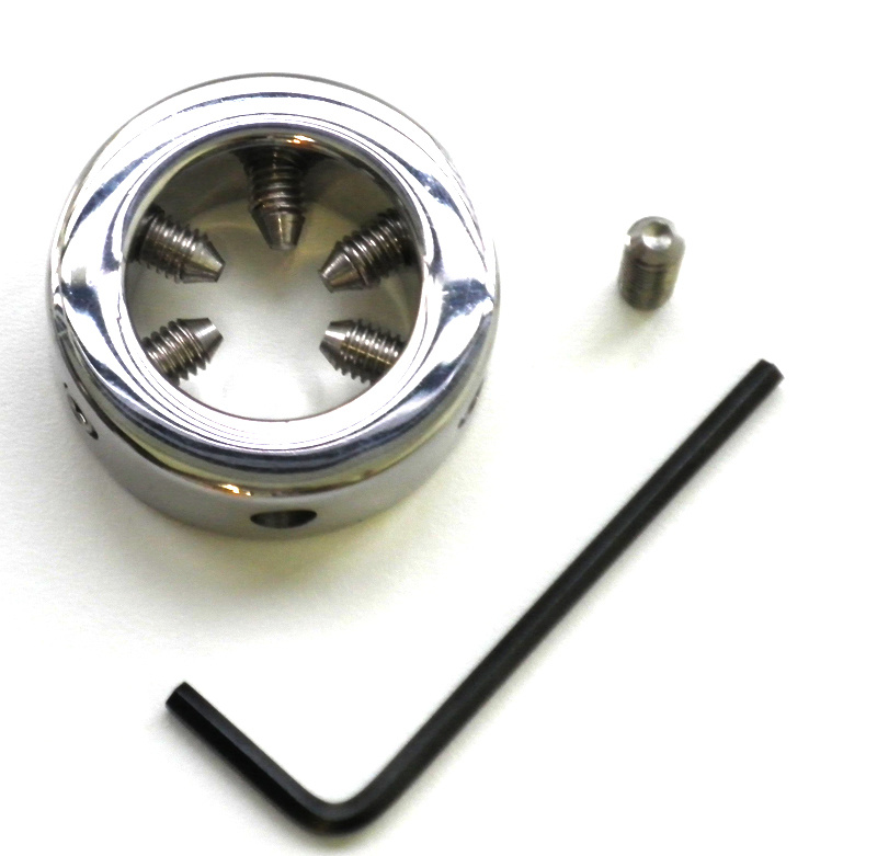 Steel Glans Ring With Spikes