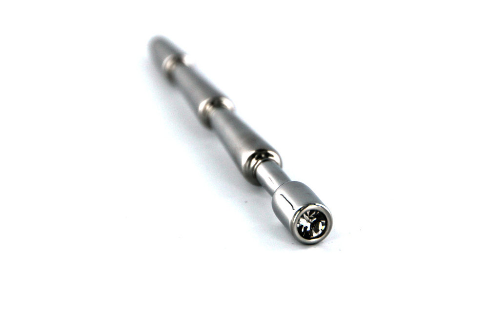 Penis Stick Diamond Clear by Kiotos - Silver-coloured & Sensual