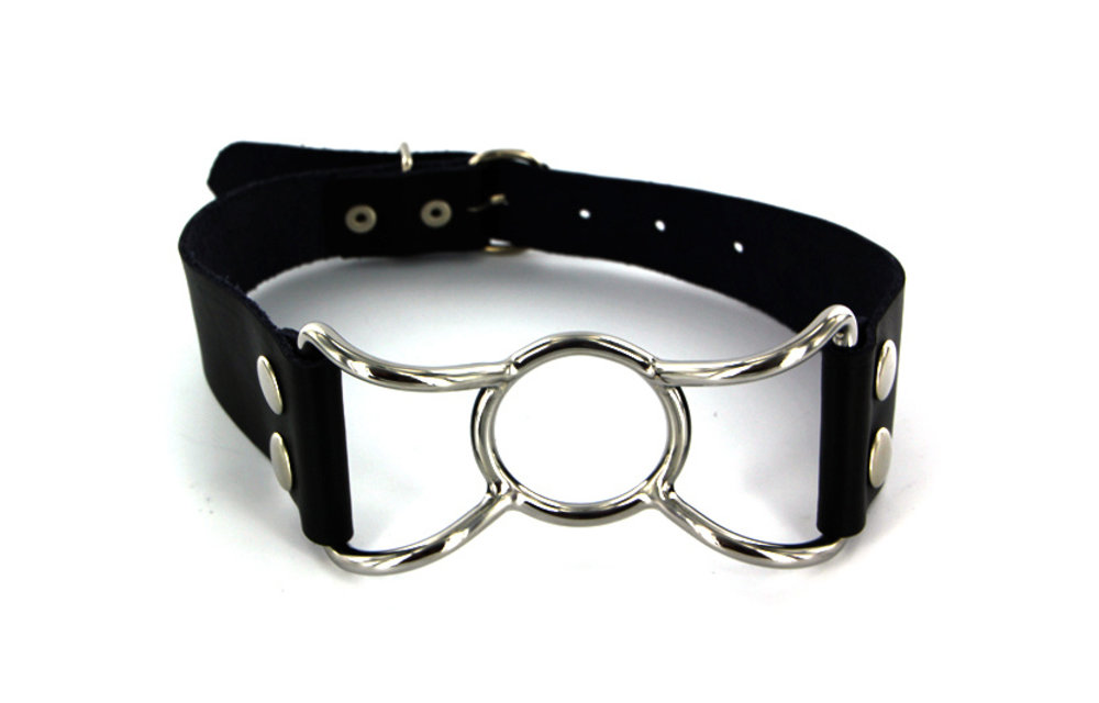 Spider Mouth Gag met RVS & Leer | Verstelbare BDSM Gag