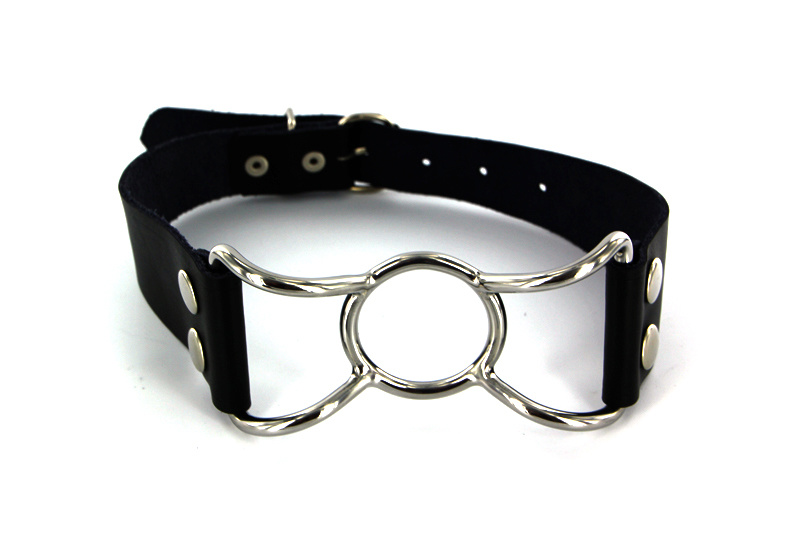 Spider Mouth Gag met RVS & Leer | Verstelbare BDSM Gag