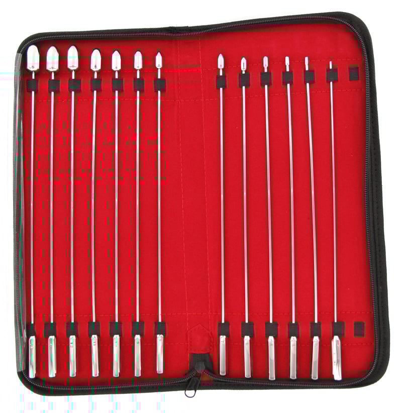 Rosebud Urethral Sound Set | 13-piece stainless steel dilator set