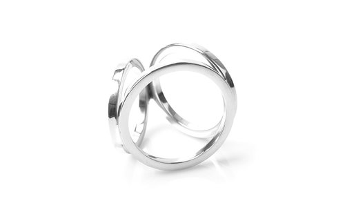 Triple Cock Ring Large 55mm - Stainless Steel Design