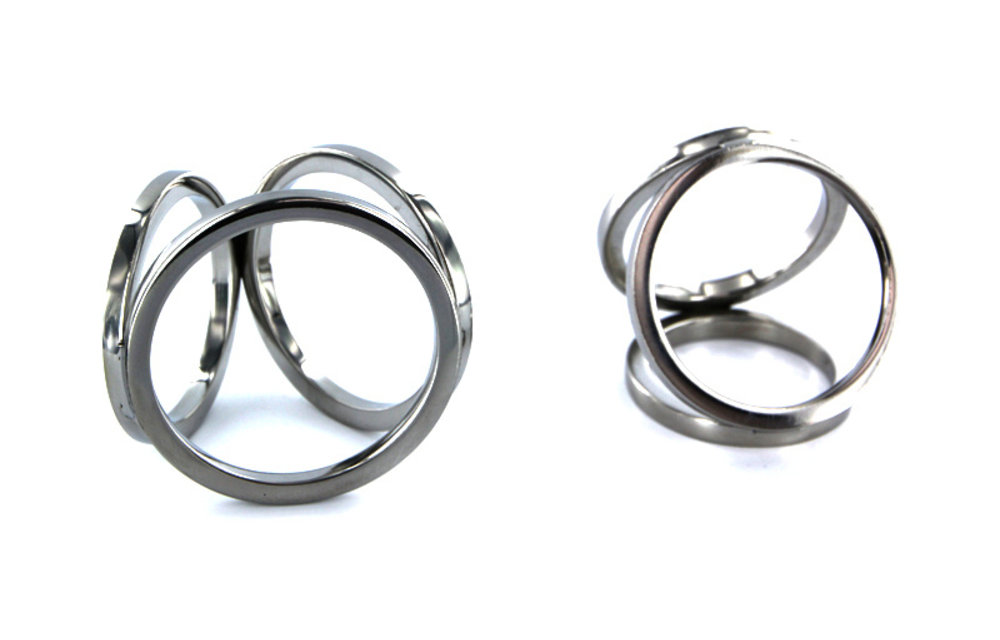 Triple Cockring - Large - 55 mm