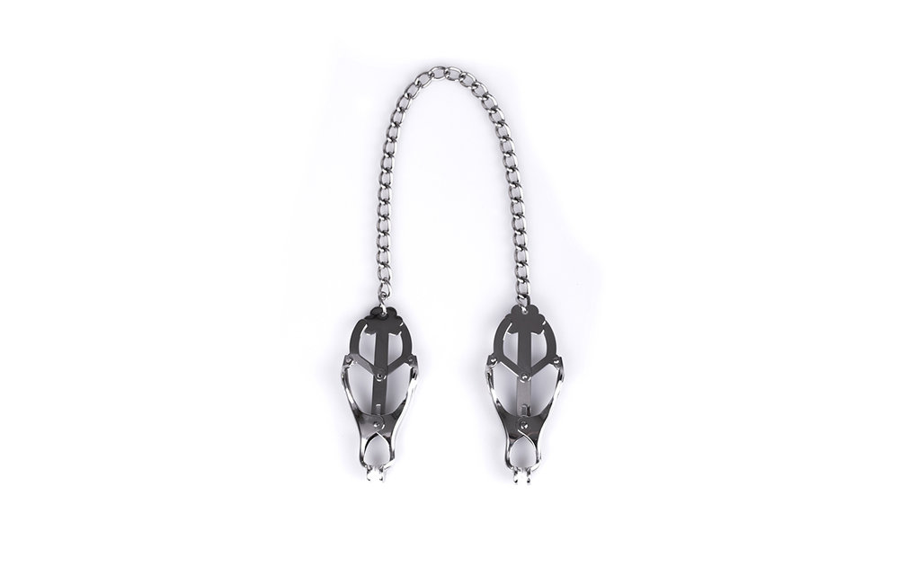 Klaver Tepelklemmen met Ketting | Sensuele Prikkeling