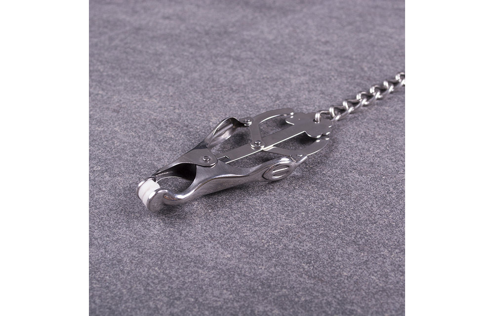 Klaver Tepelklemmen met Ketting | Sensuele Prikkeling
