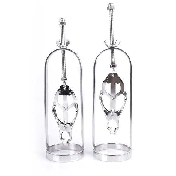 Nipple Clamps with Clover Clamps | 100% Stainless Steel Set